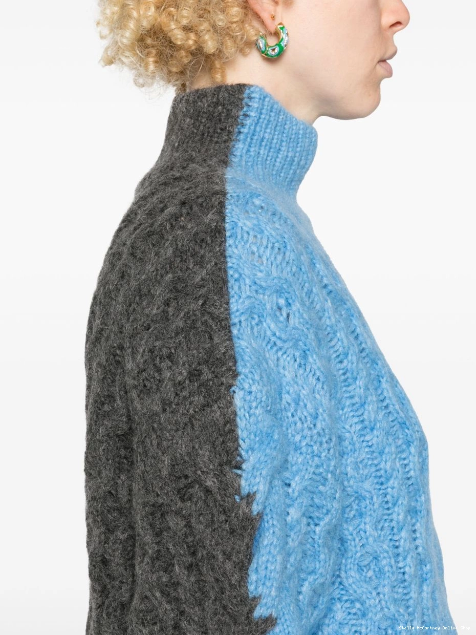 Affordable McCartney two-tone Stella cable-knit Women jumper 0820